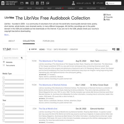 librivox.org download|The LibriVox Free Audiobook Collection : Free Audio .